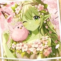 カラシニコフ月島家の桜ドリアードちゃんとハイチーズ（１）もふぴよ　niji7 3枚目