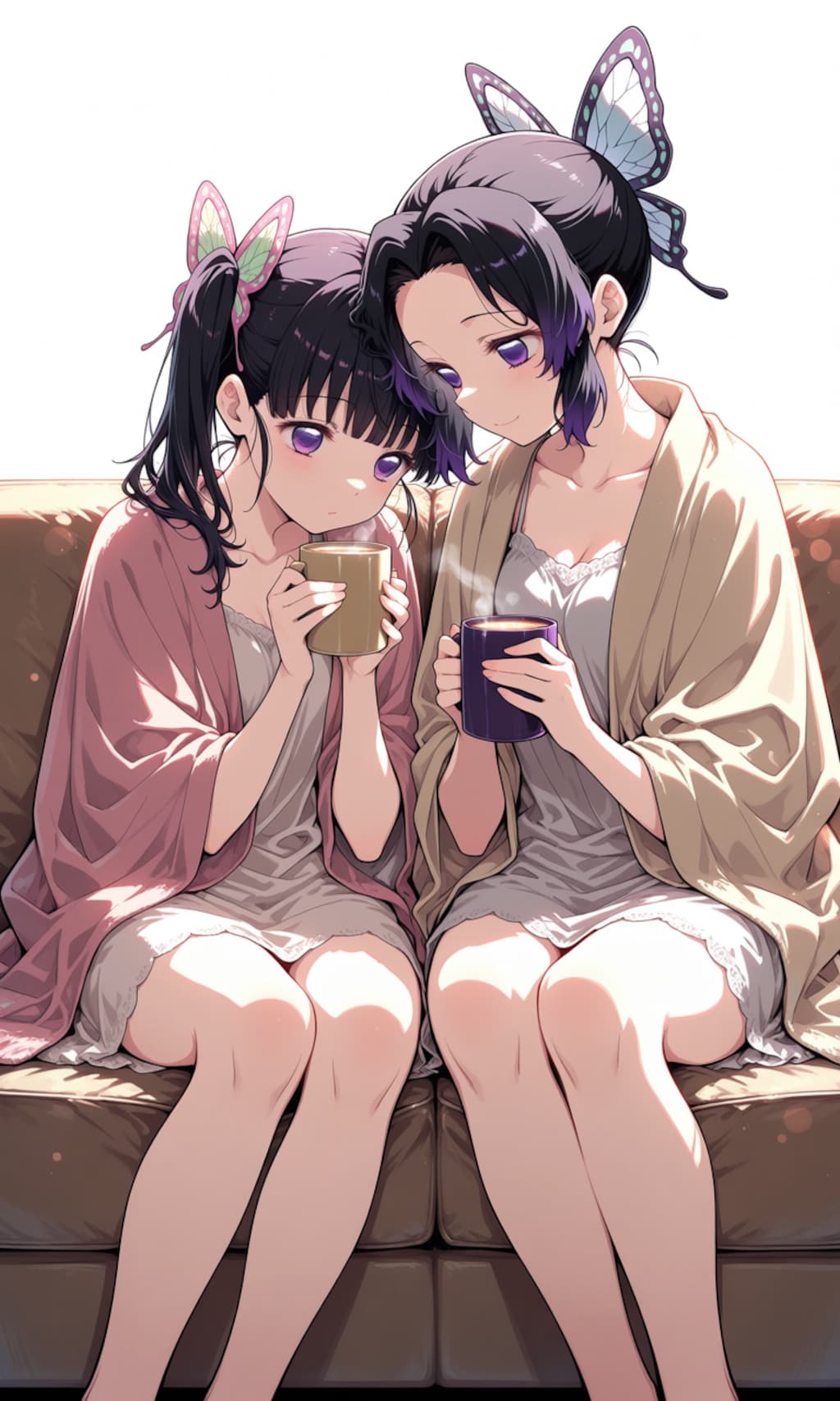 胡蝶しのぶと栗花落カナヲ