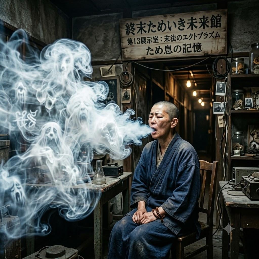 白湯を飲む尼僧の溜息