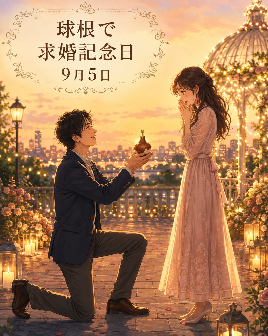 [今日は何の日 9/5] 球根で求婚記念日 | の人気AIイラスト・グラビア
