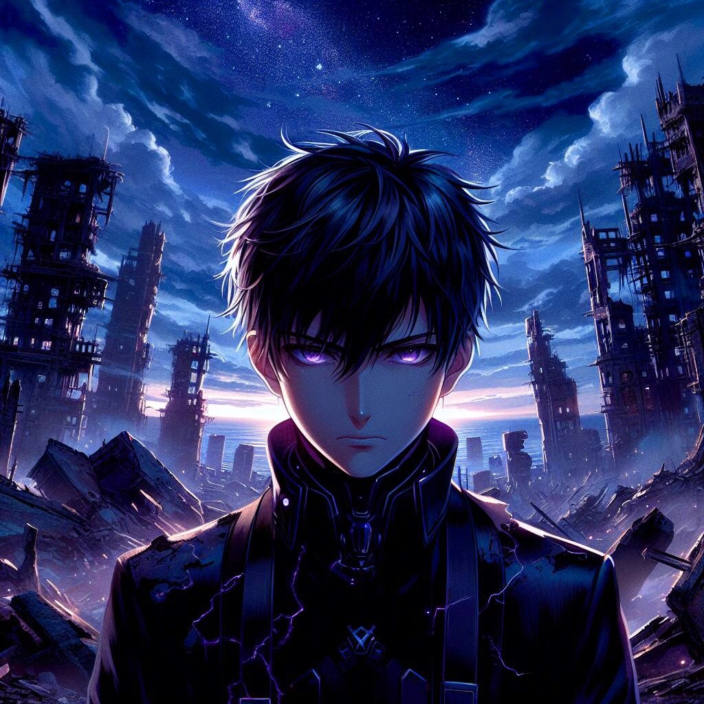 荒廃した異世界で彷徨う、黒髪短髪男性…その1(11枚)