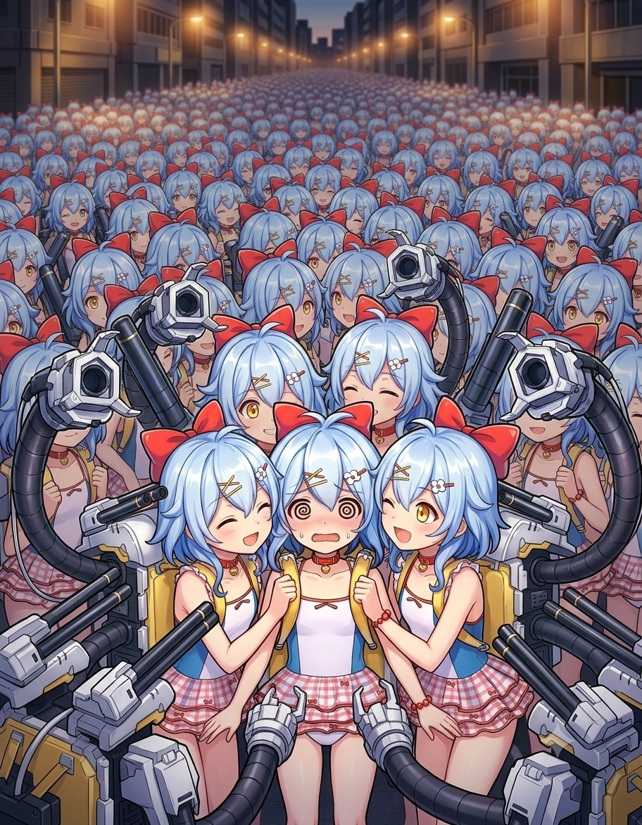 リコちゃんになっちゃった司令官とリコちゃん達の画像
