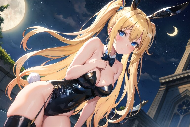 月夜の黒バニー.2