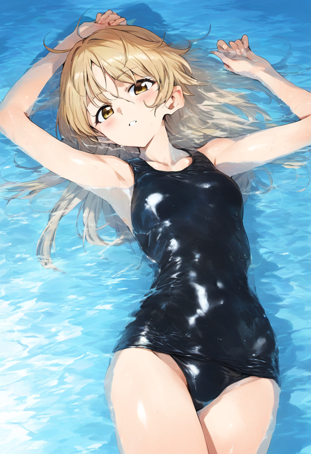 スクール水着を着た女の子