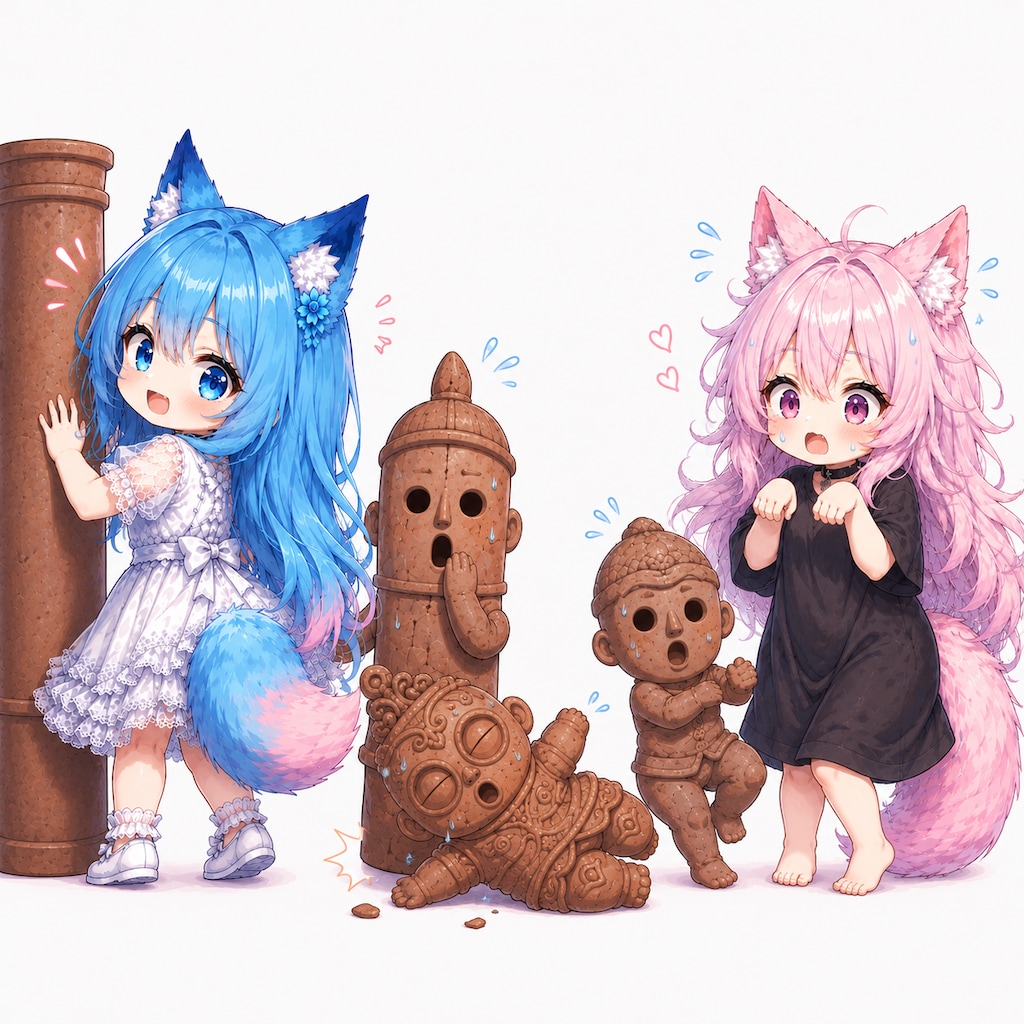 埴輪さんが、ころんだっ