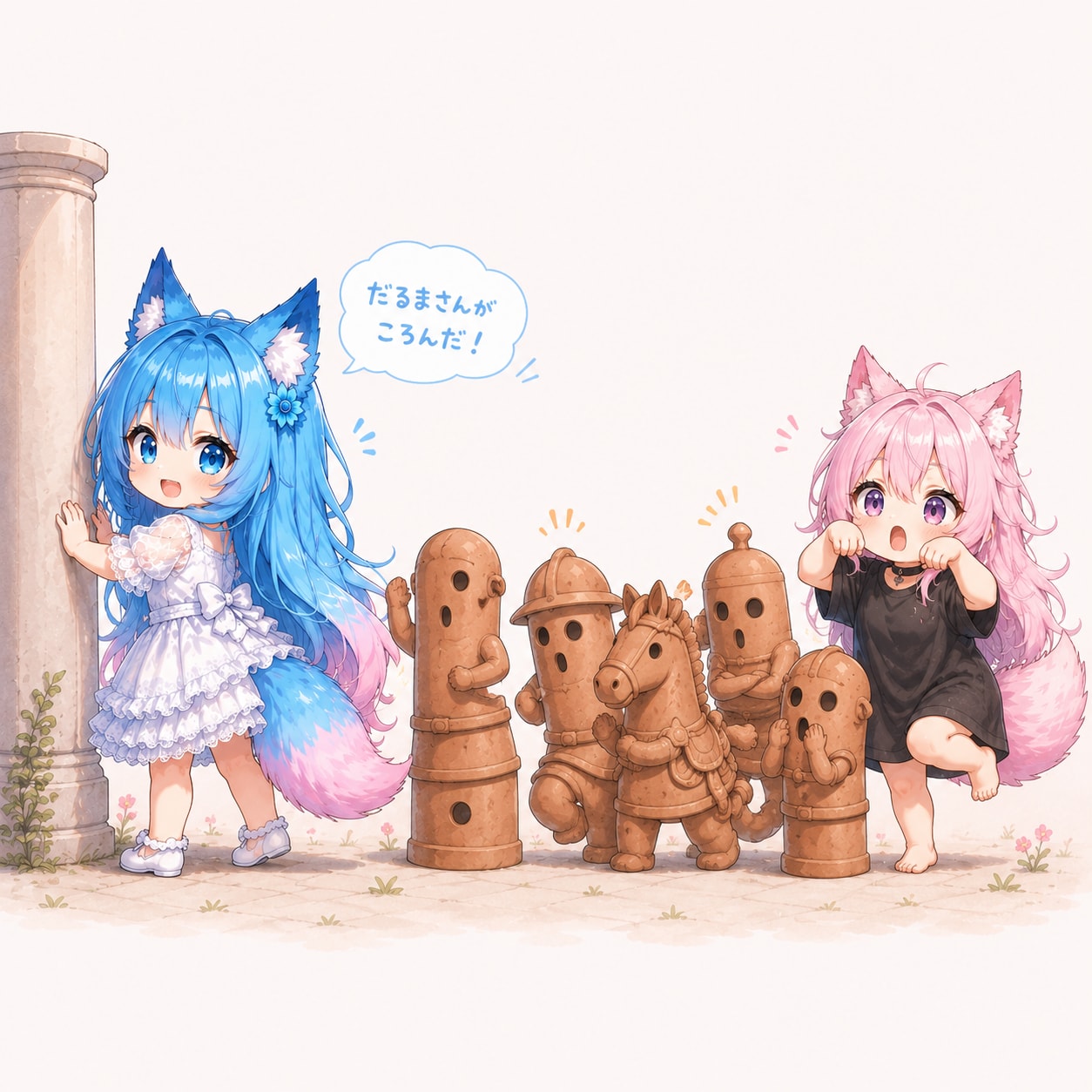 埴輪さんが、ころんだっ | の人気AIイラスト・グラビア
