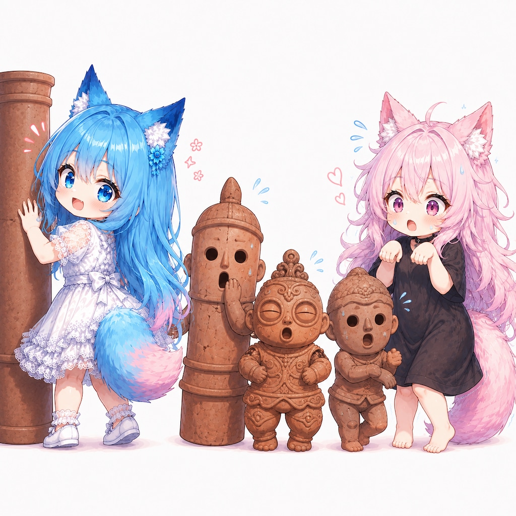 埴輪さんが、ころんだっ