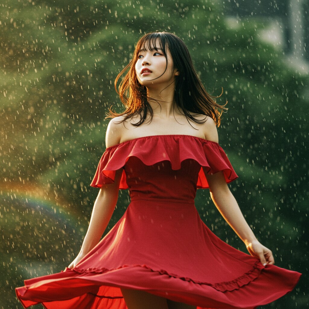 君が振り返り、