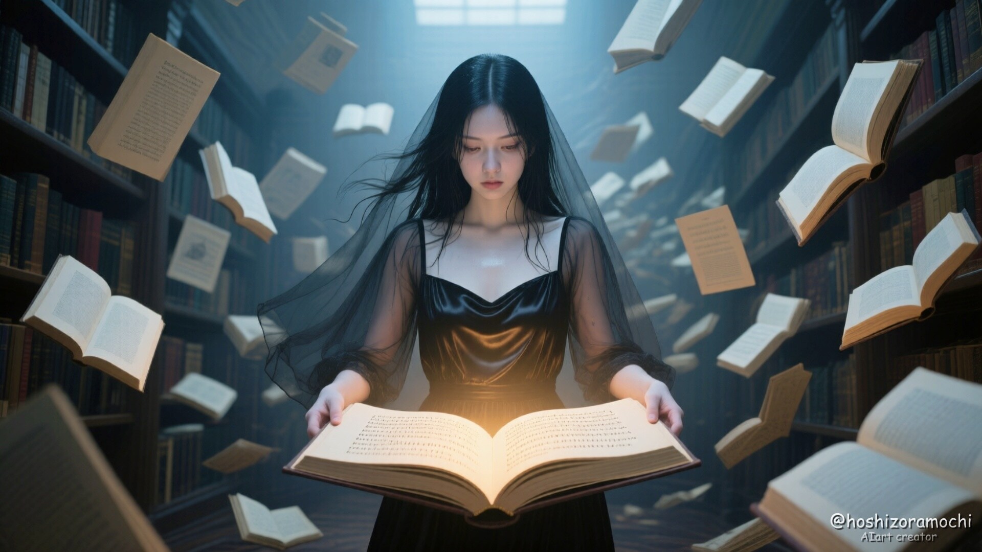 彼女が抱く本は、彼女の過去。そして、彼女自身。