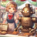 女ドワーフとロボットの出店 3枚目