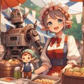 女ドワーフとロボットの出店 7枚目