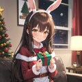 うさ耳サンタコスのなごみちゃん🐇💓 3枚目