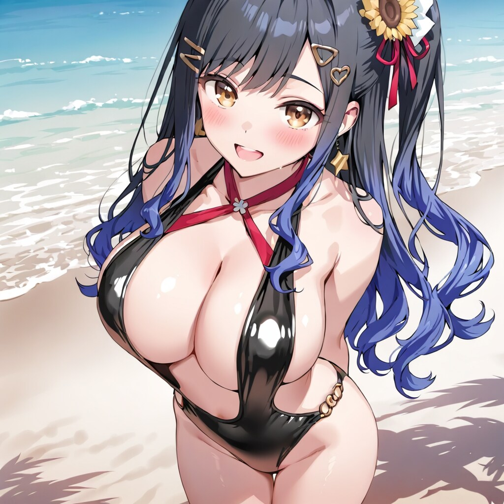 じゃーん。今年は大胆にしてみたよ。触ってみる？