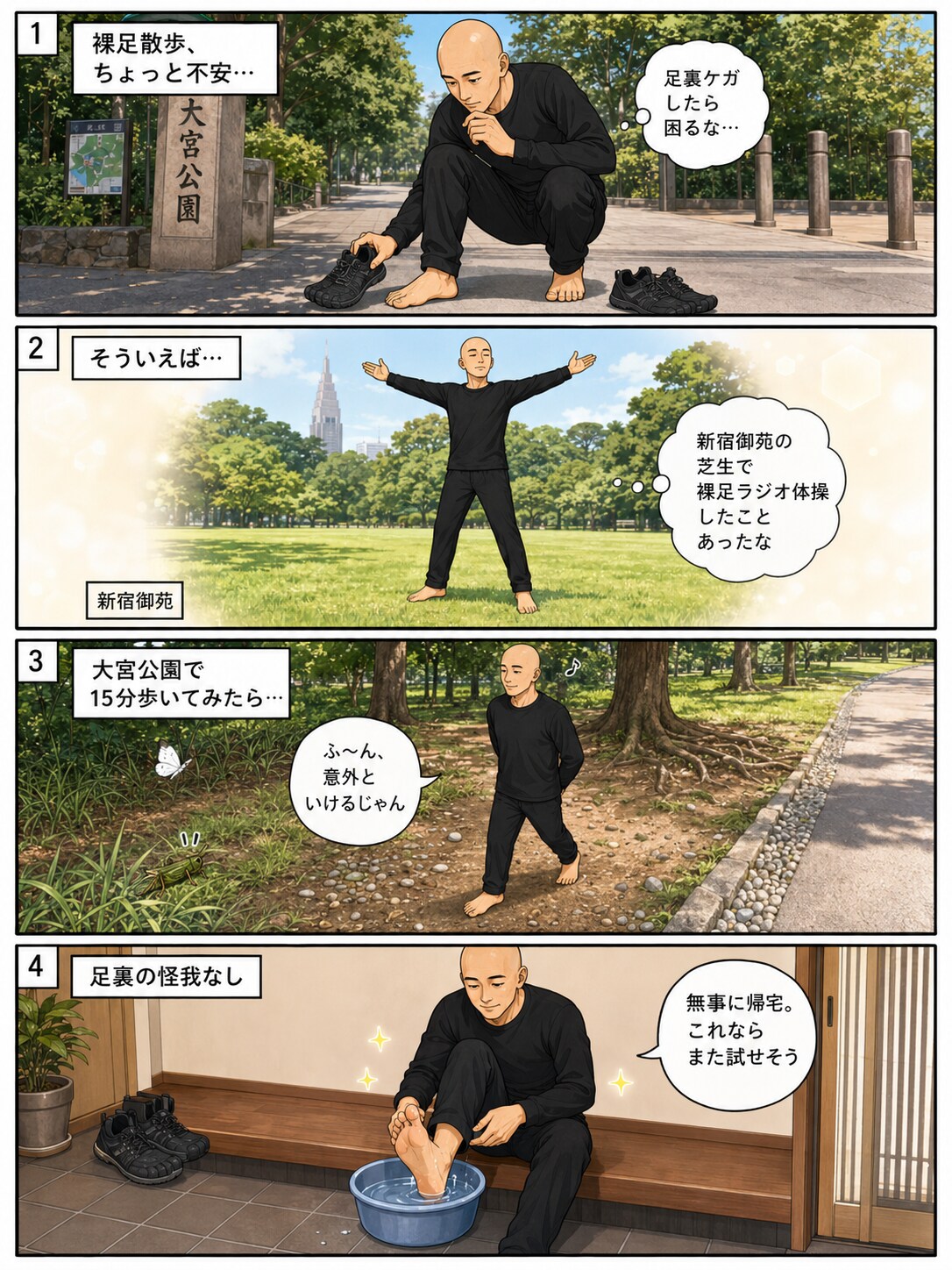 【実録】裸足散歩試してみた。結論、継続したい。