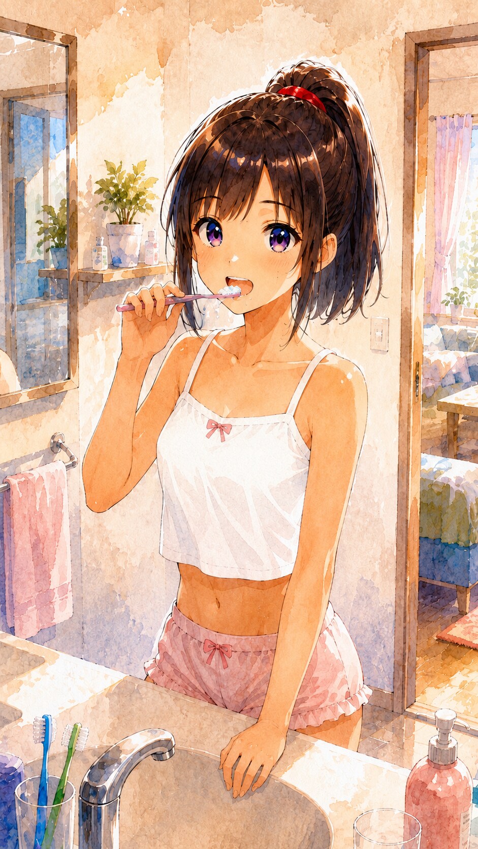 歯磨き〜♪