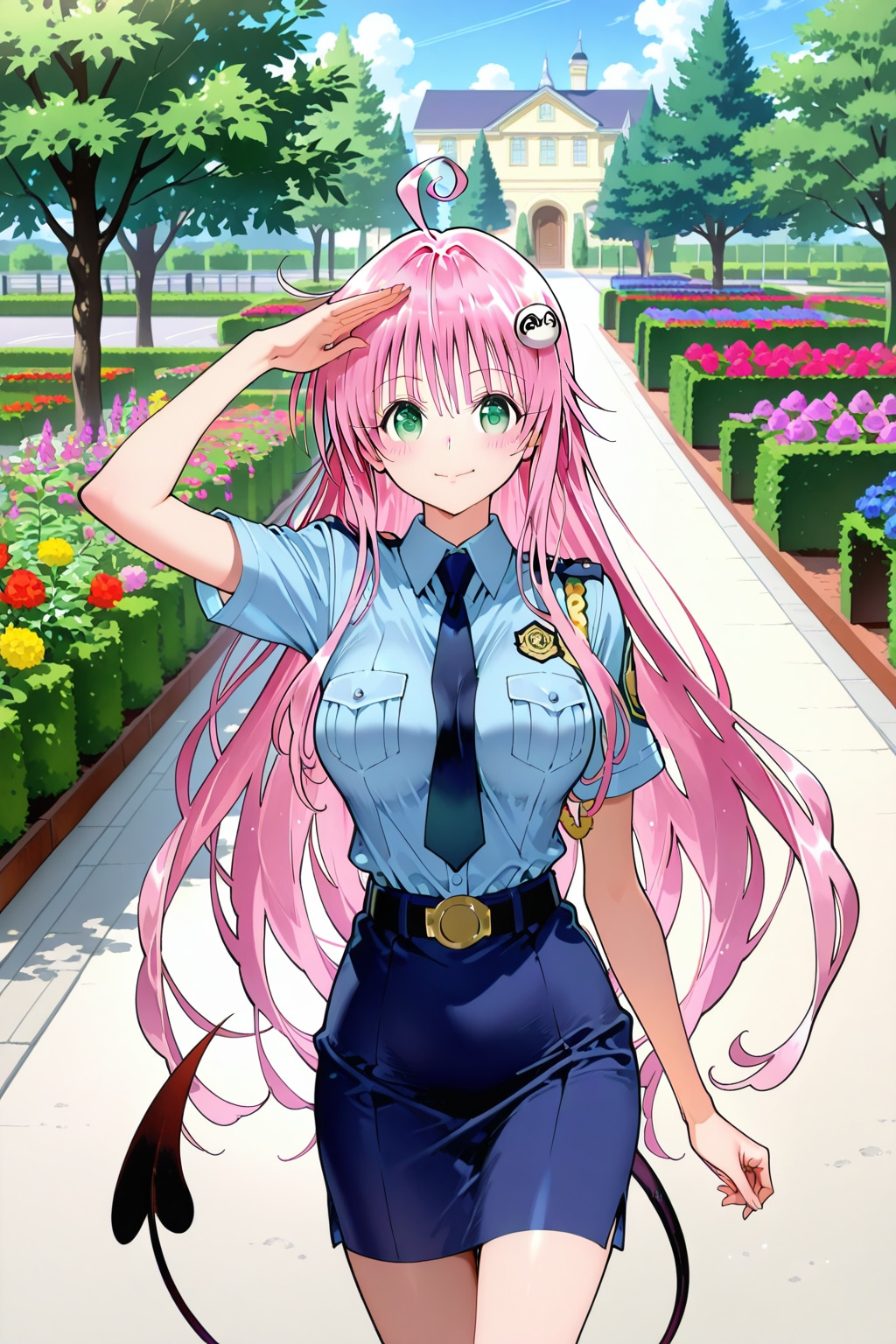 ララ・サタリン・デビルーク婦人警官 | の人気AIイラスト・グラビア