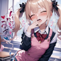 好きな男の子の机で 5枚目