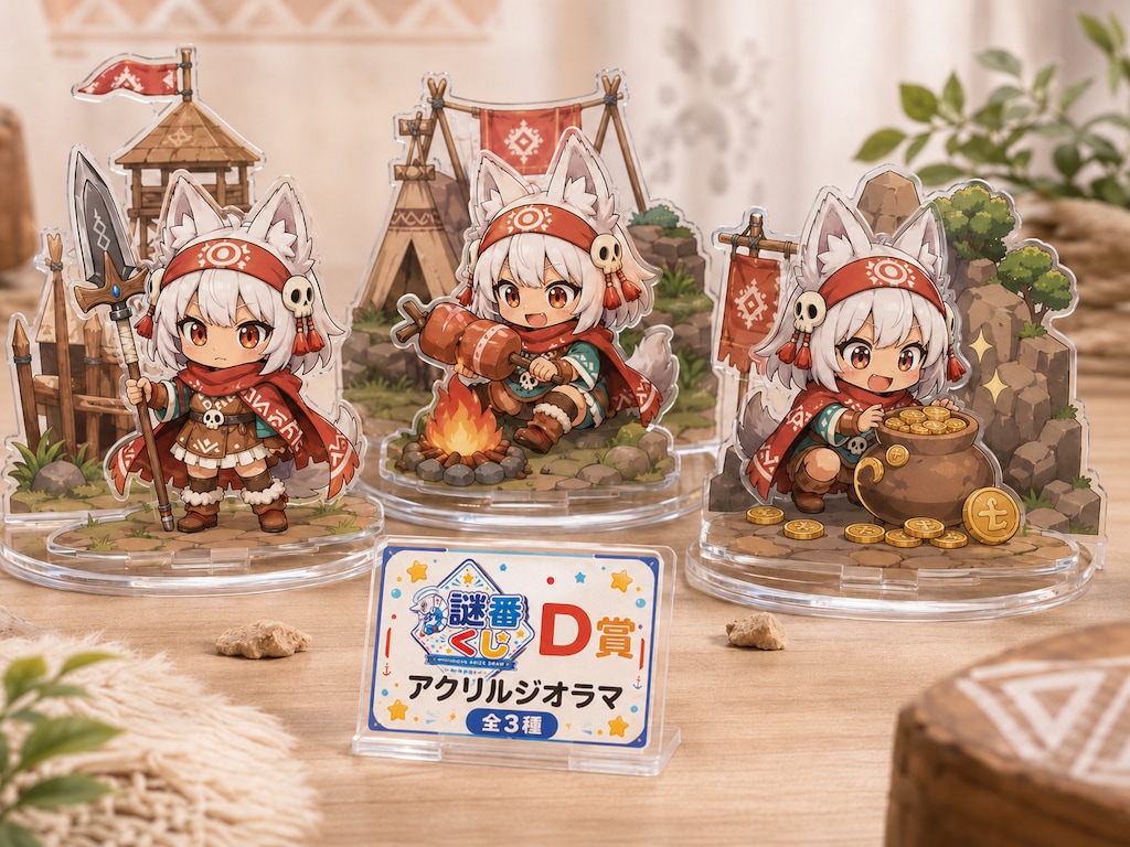 謎番くじ・狼耳民族ドクロアクセサリーver.