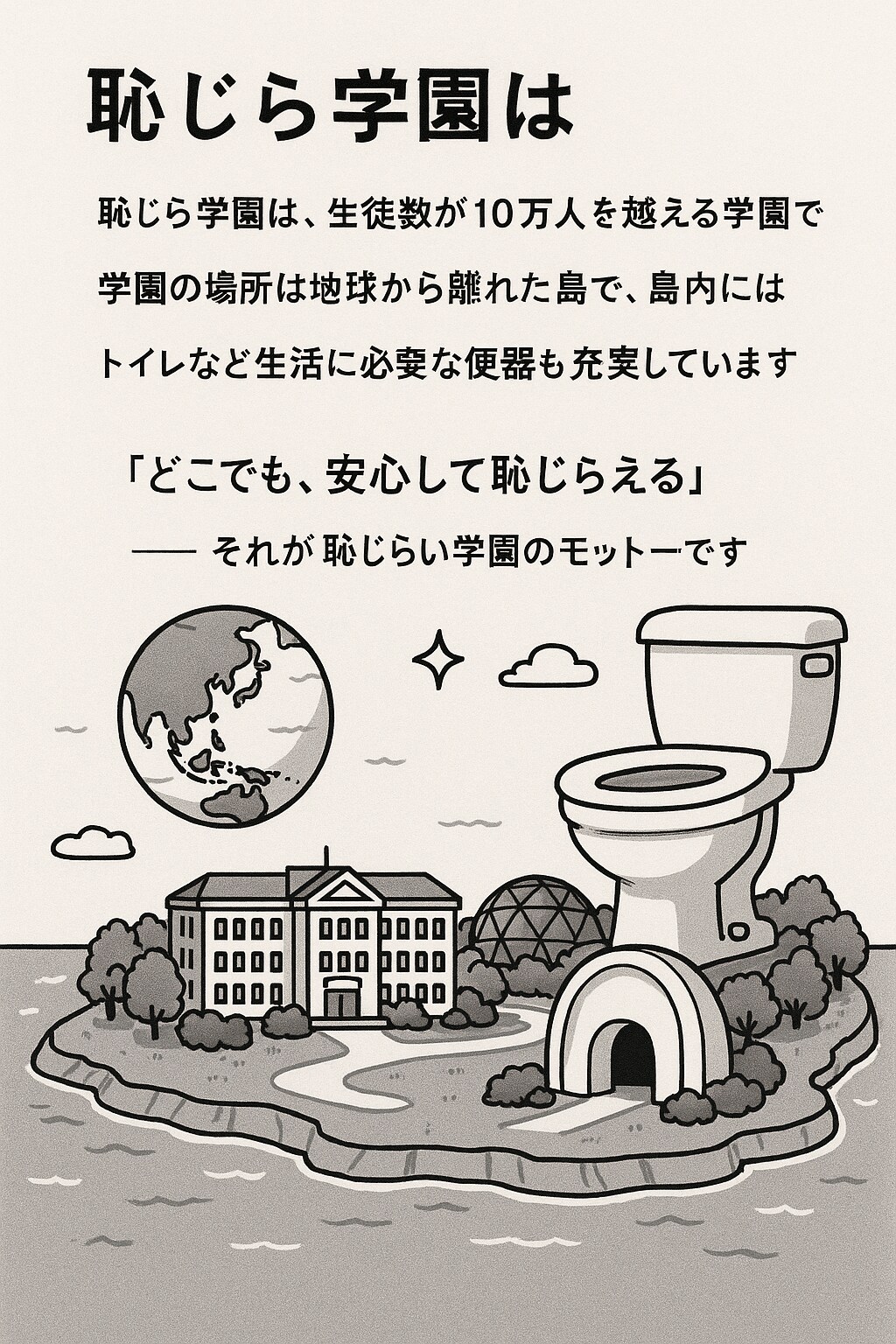 ミラさんの恥じらい学園をチャトピちゃんに描いてもらった1