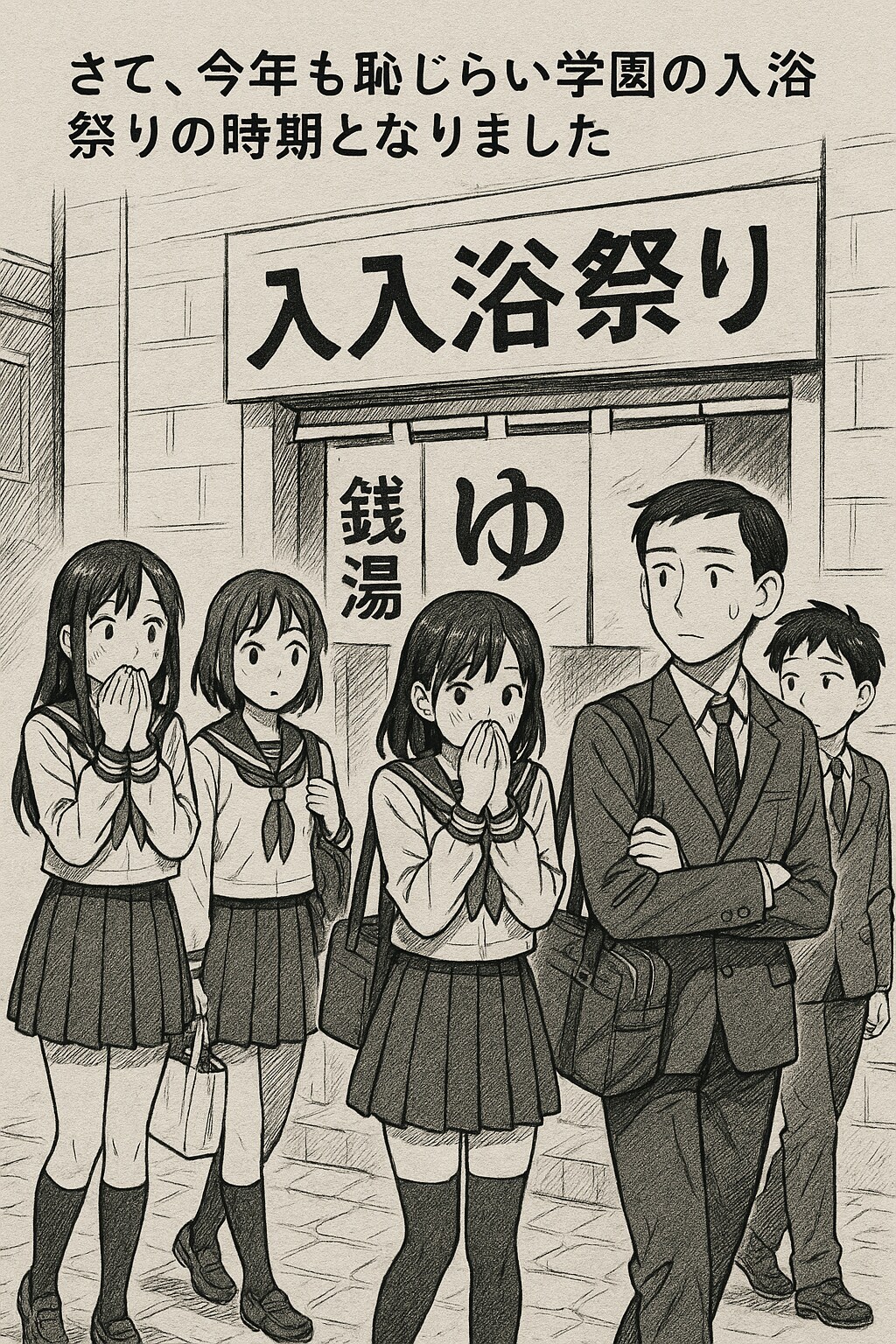 ミラさんの恥じらい学園をチャトピちゃんに描いてもらった1