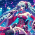 【習作】サンタクロースコスプレの歌う初音ミクさん 8枚目