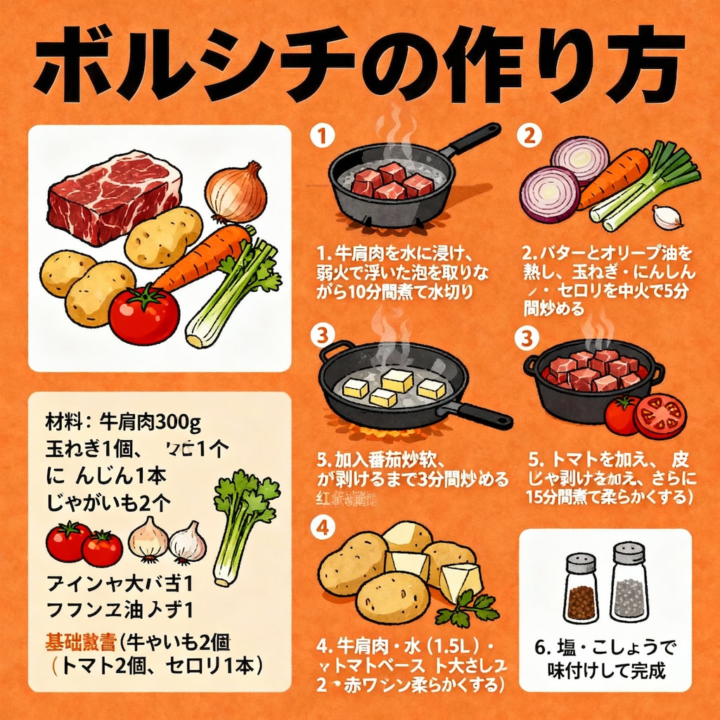 ボルシチの作り方