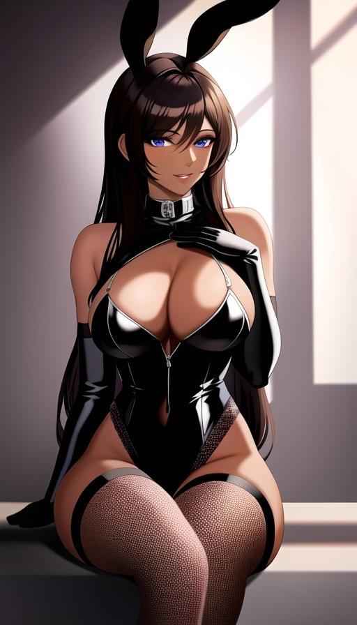 黒ギャルバニーイラスト集