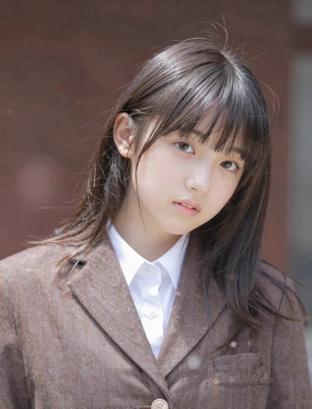 制服を着た彼女