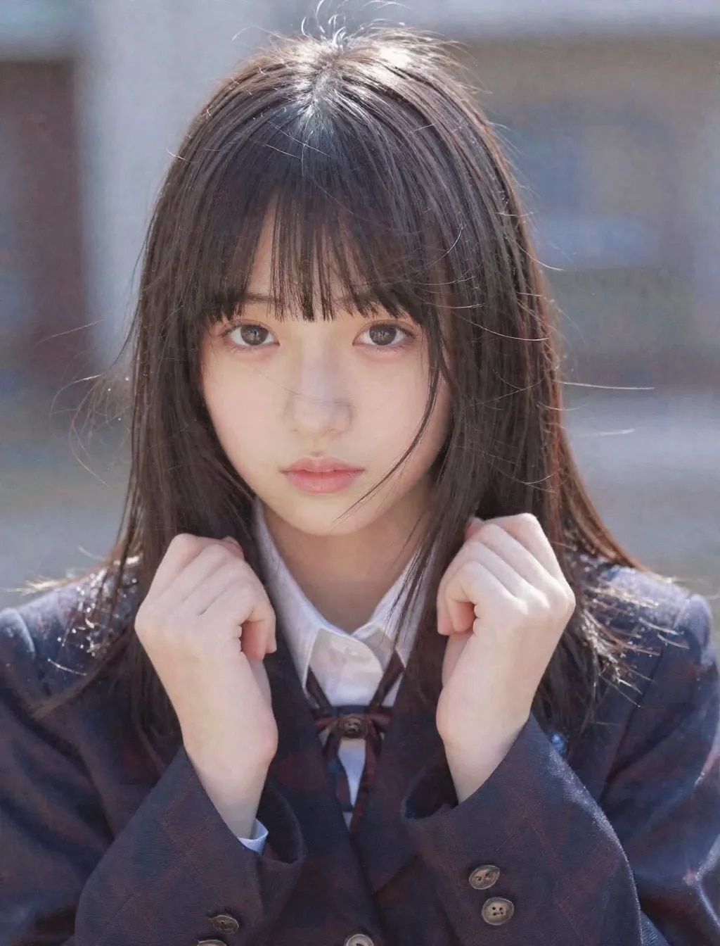 制服を着た彼女