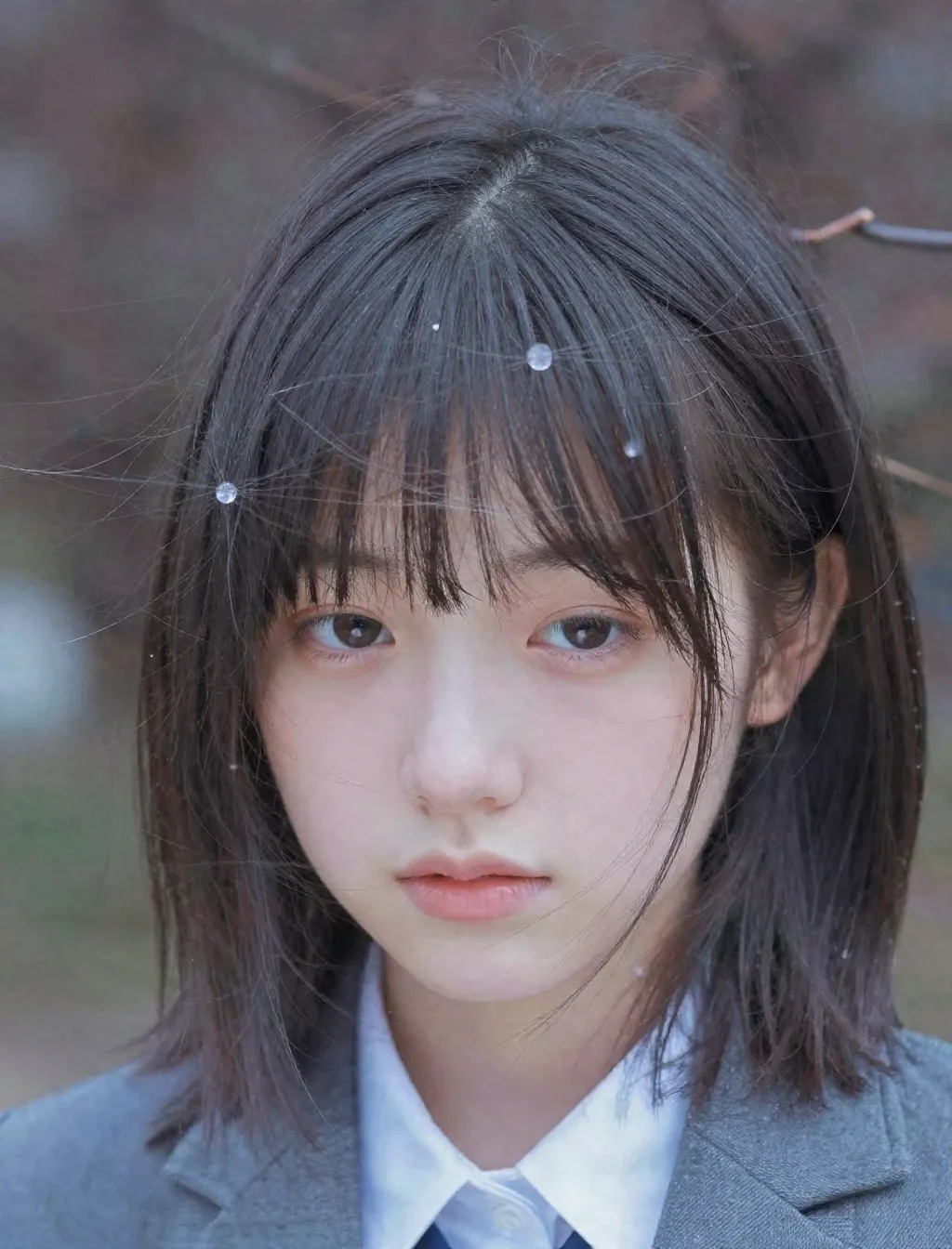 制服を着た彼女