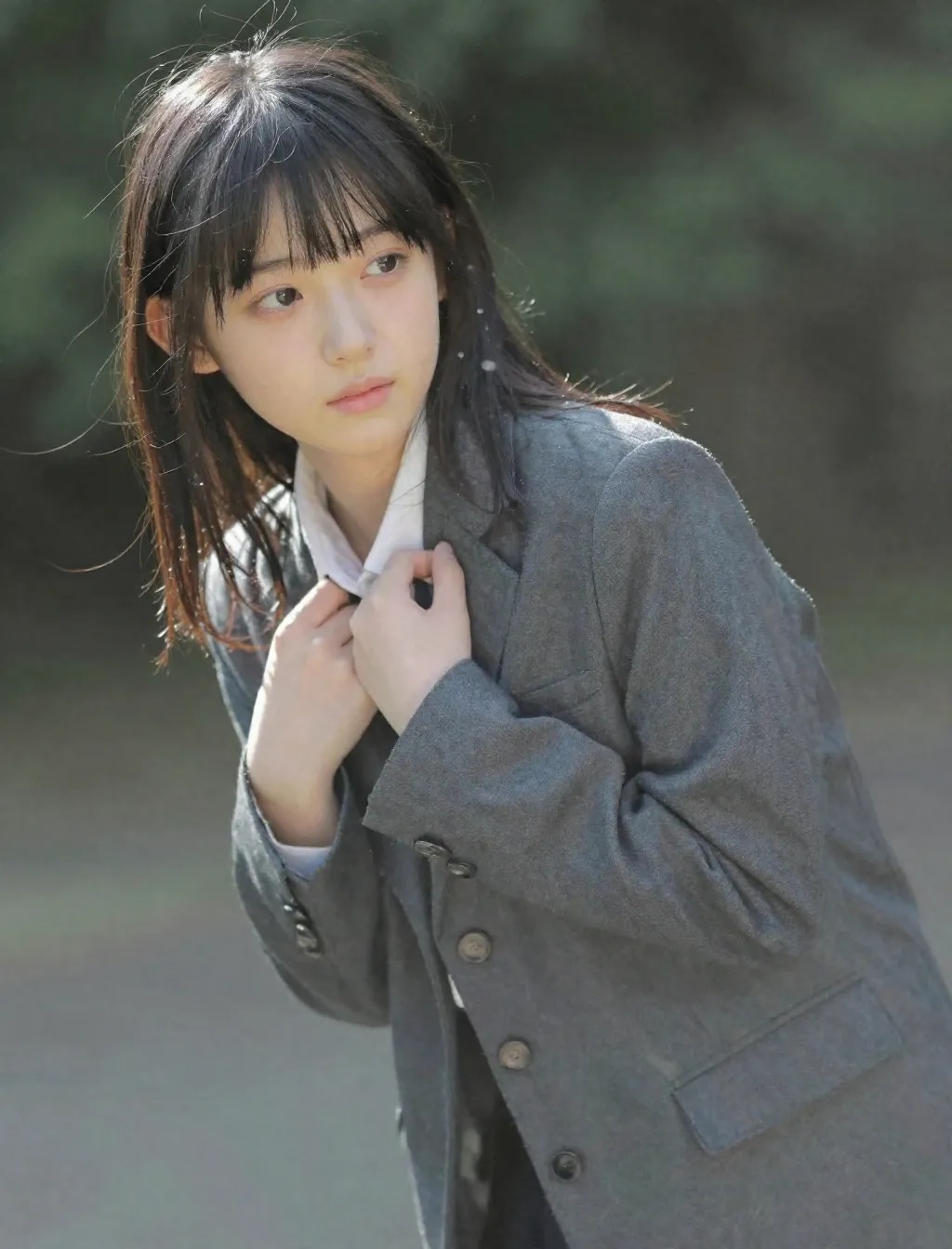 制服を着た彼女