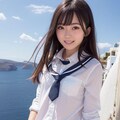 地中海でセーラー服 7枚目