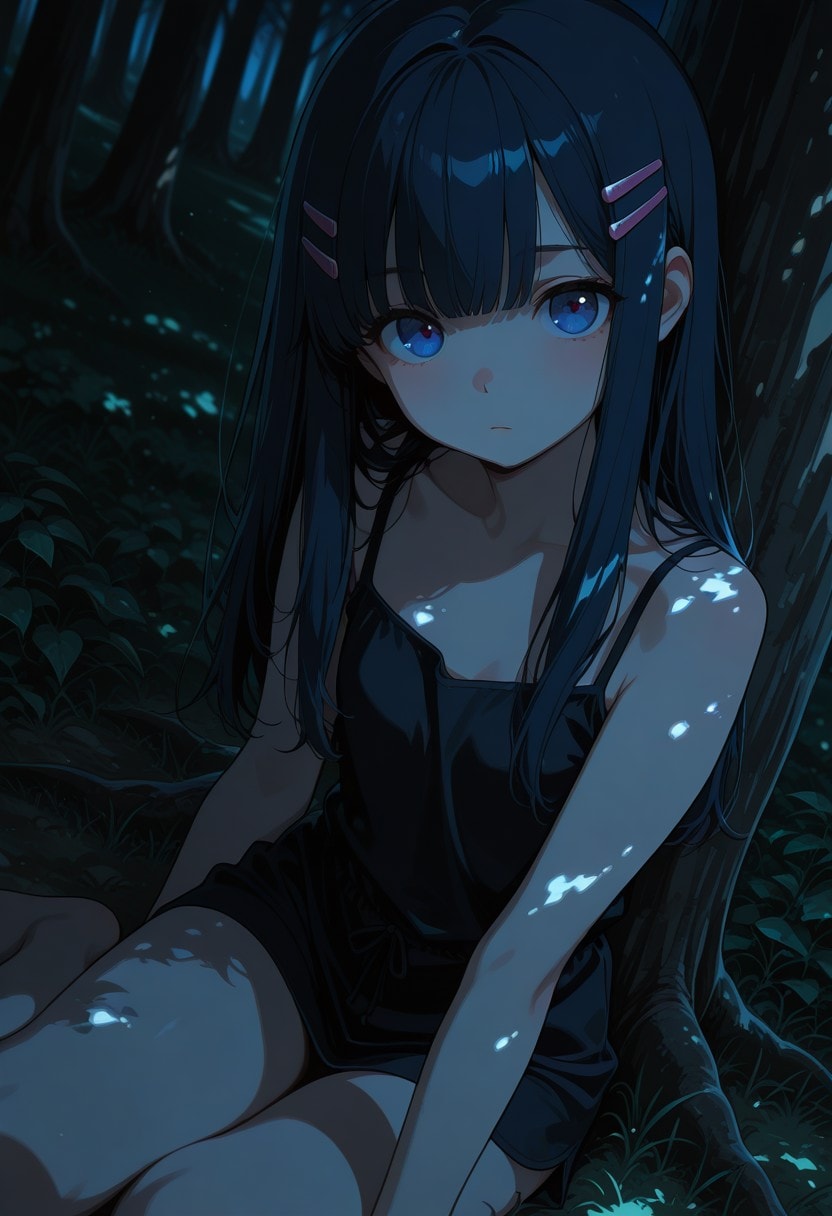 In the woods at night(2)