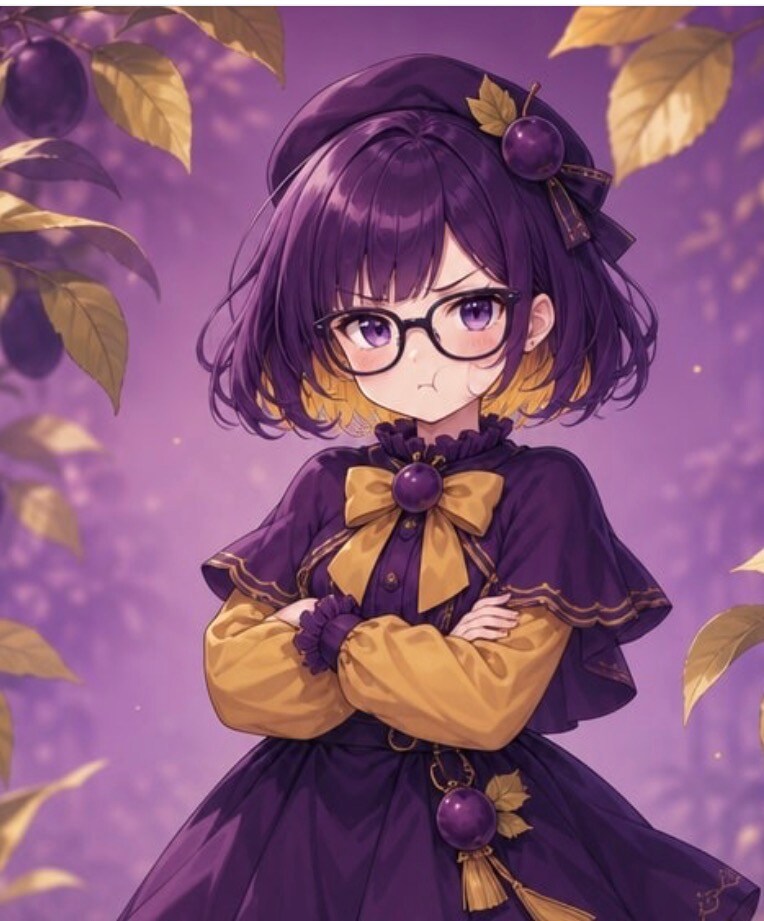 真面目な学級委員長、プルーンちゃん✨