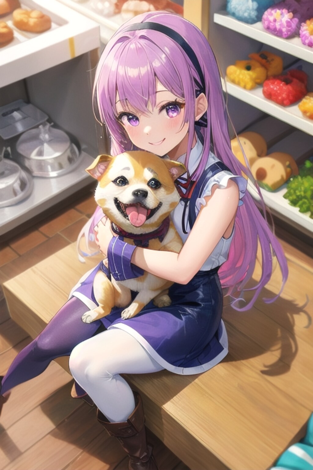 可愛いです❤可愛いです❤このワンちゃんから離れたくないですご主人様❤！家で飼っちゃダメですか?ご主人様〜❤