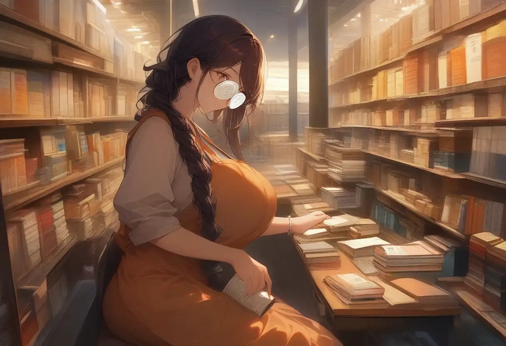 ぐるぐる眼鏡と本屋さん