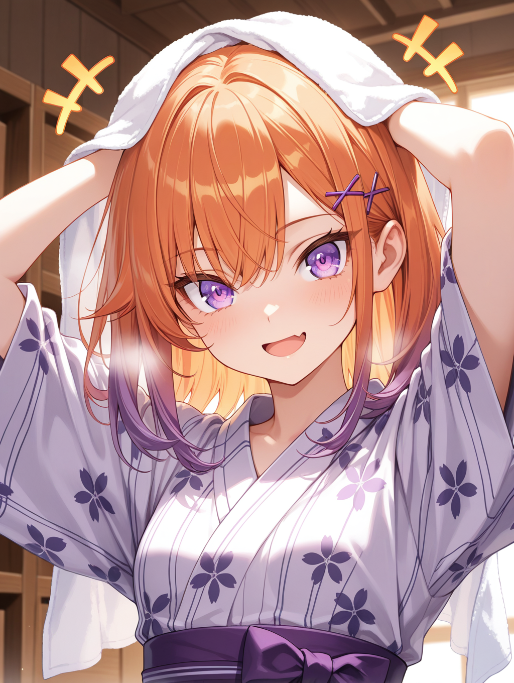 あに。部長家の翠果ちゃん 温泉上がりに髪を乾かしている〇〇ちゃんシリーズ