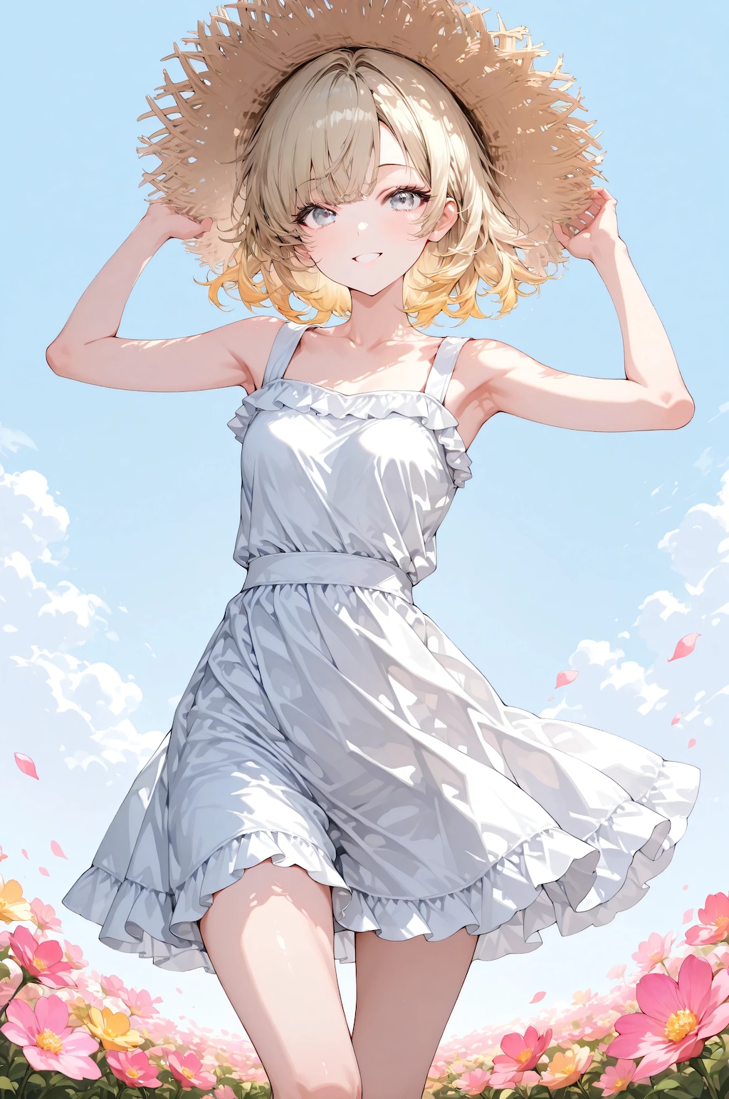 レイラ、夏の花畑で。🌼