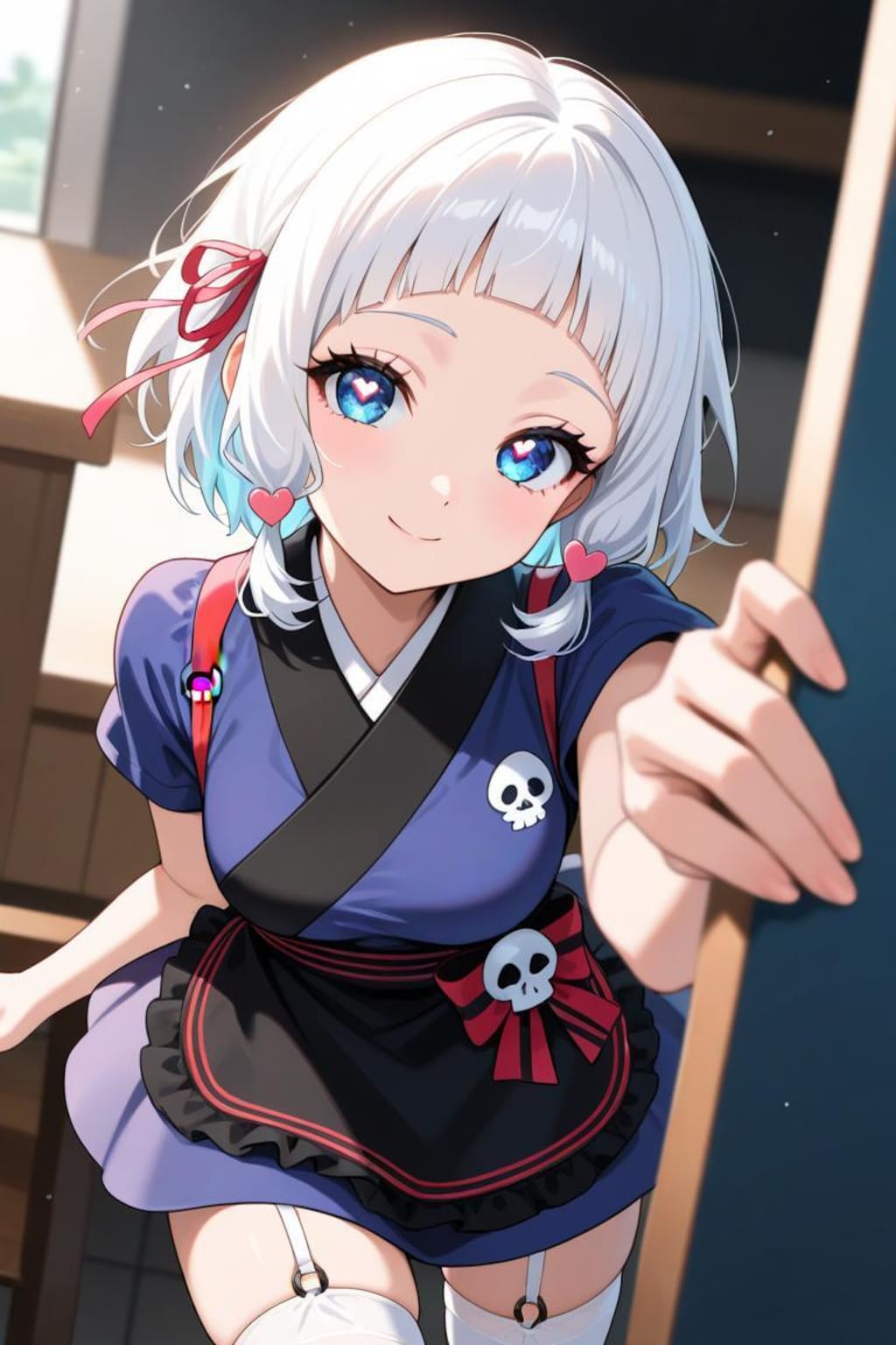 和装ドクロコーデ