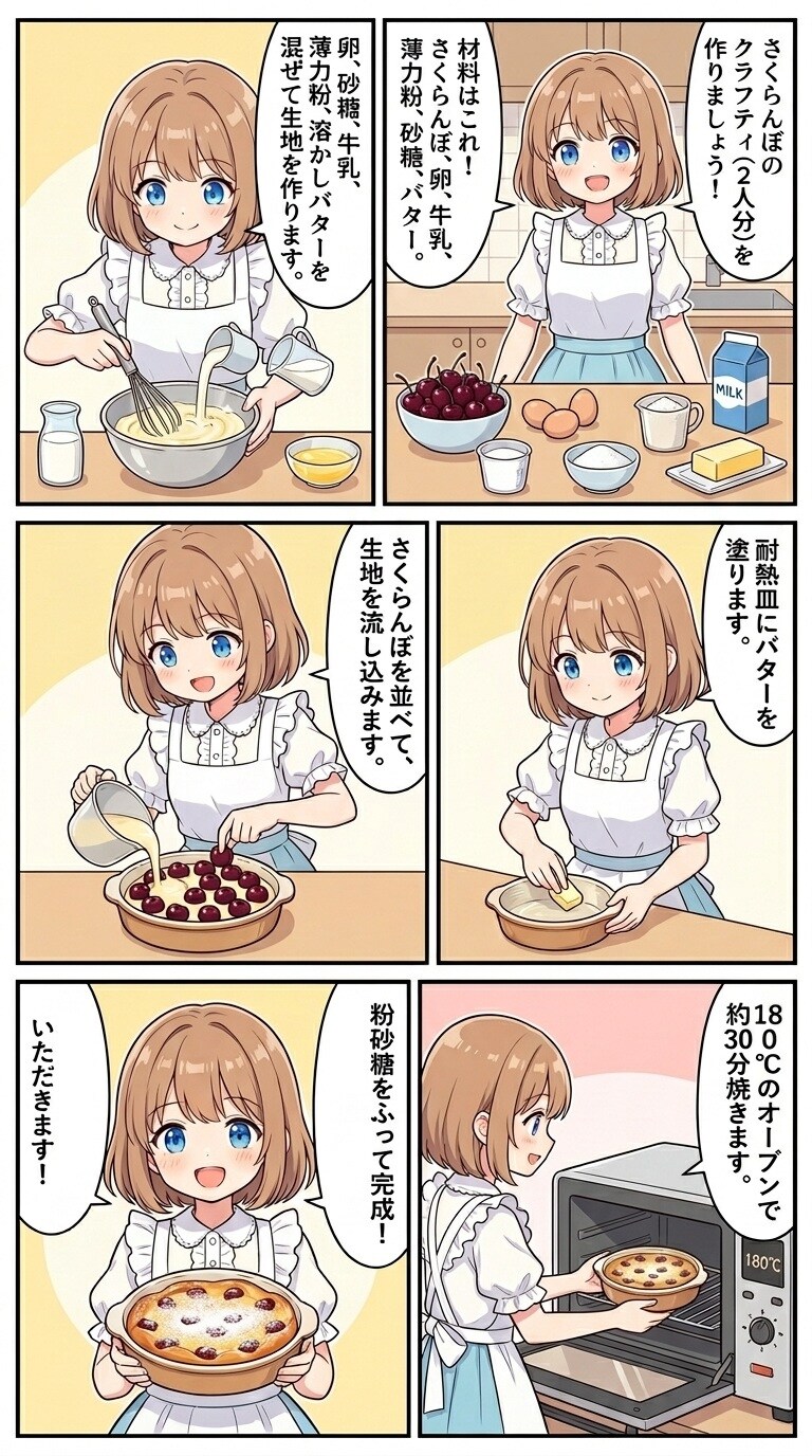 さくらんぼのクラフティ | の人気AIイラスト・グラビア