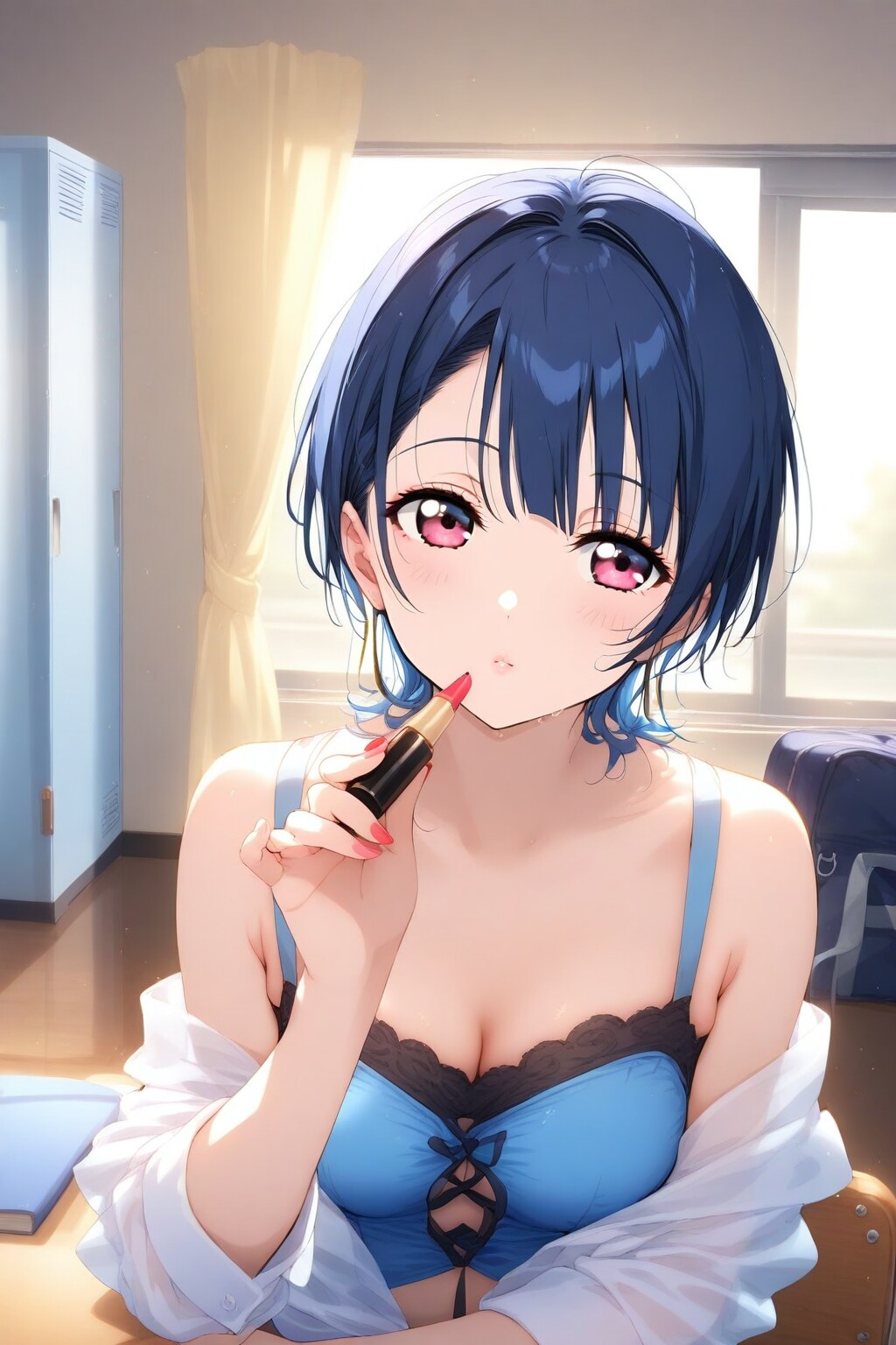 メイク中