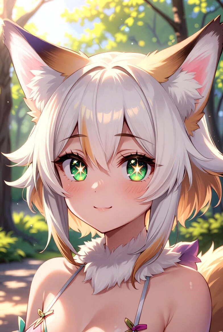 ​森の陽だまりと小さな狐