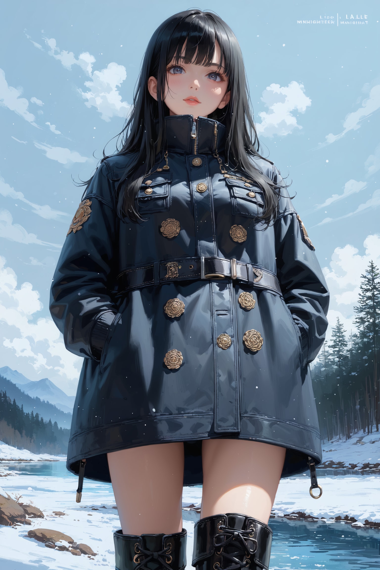 冬の湖 | の人気AIイラスト・グラビア