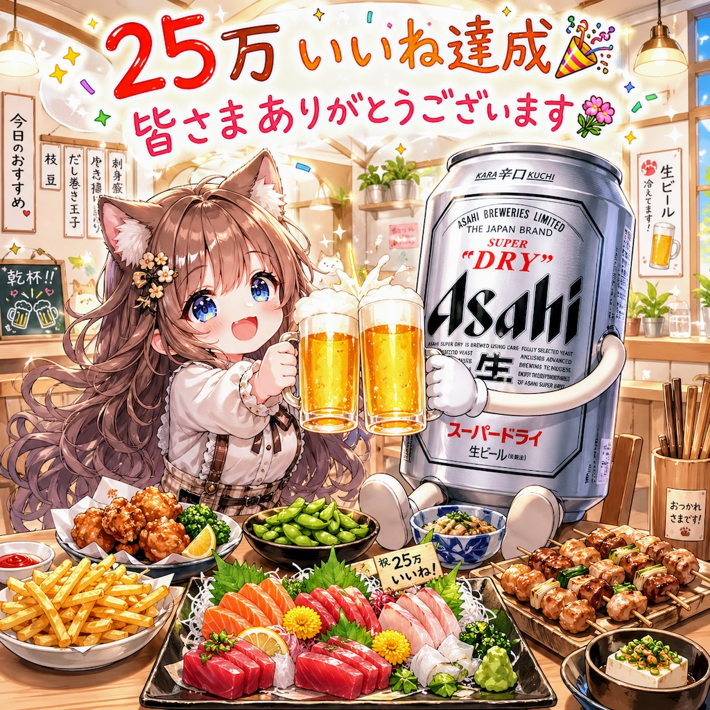 25万いいね達成🎉皆さまありがとうございます✨️