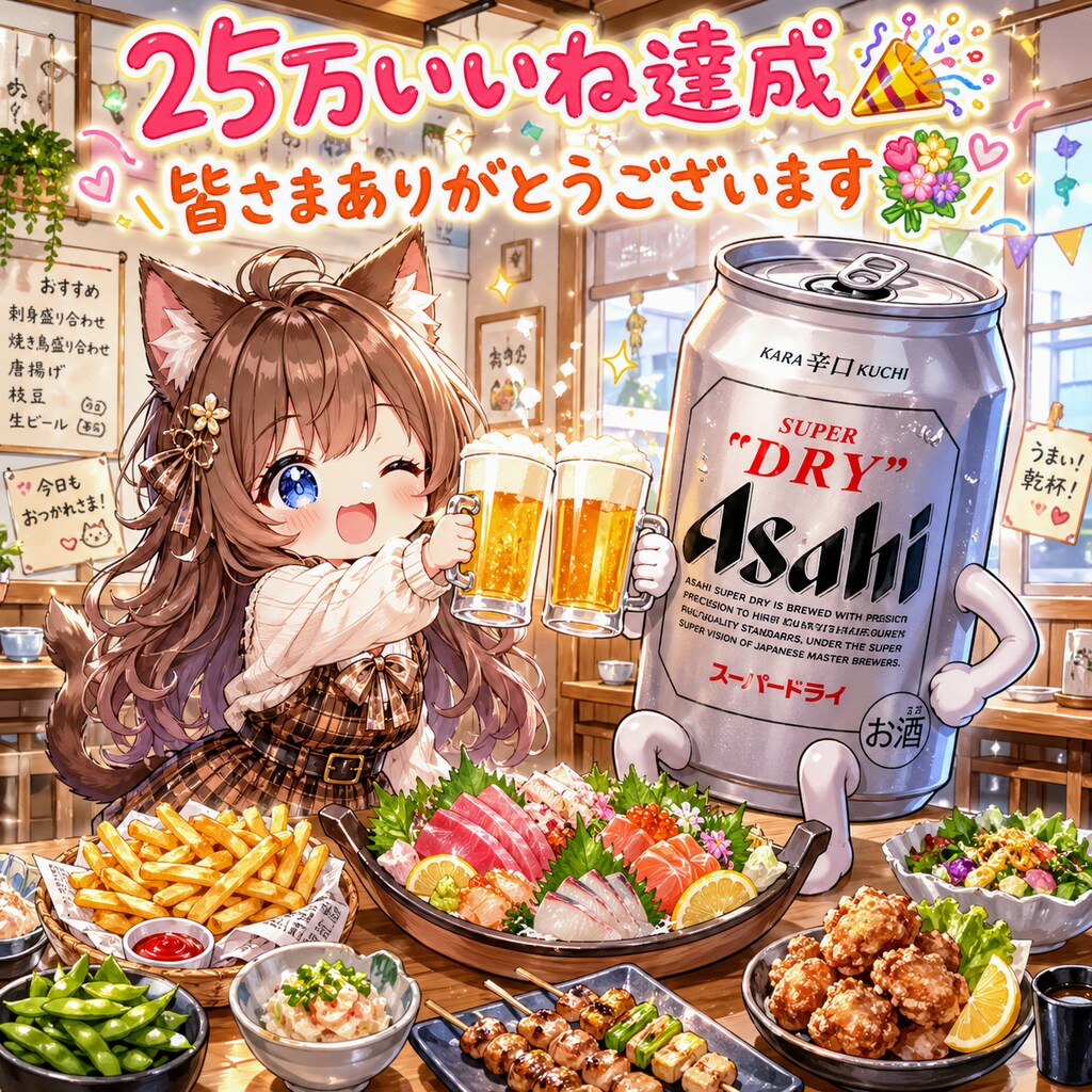 25万いいね達成🎉皆さまありがとうございます✨️