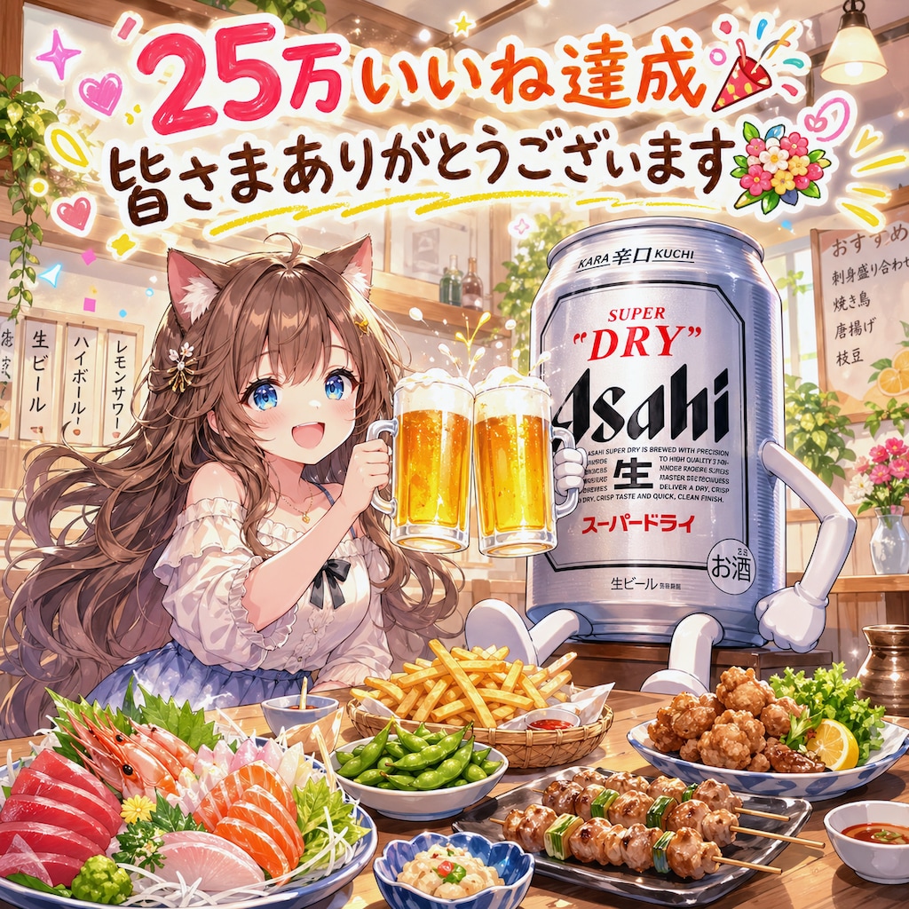 25万いいね達成🎉皆さまありがとうございます✨️