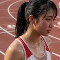 陸上部のクールダウン中 2枚目