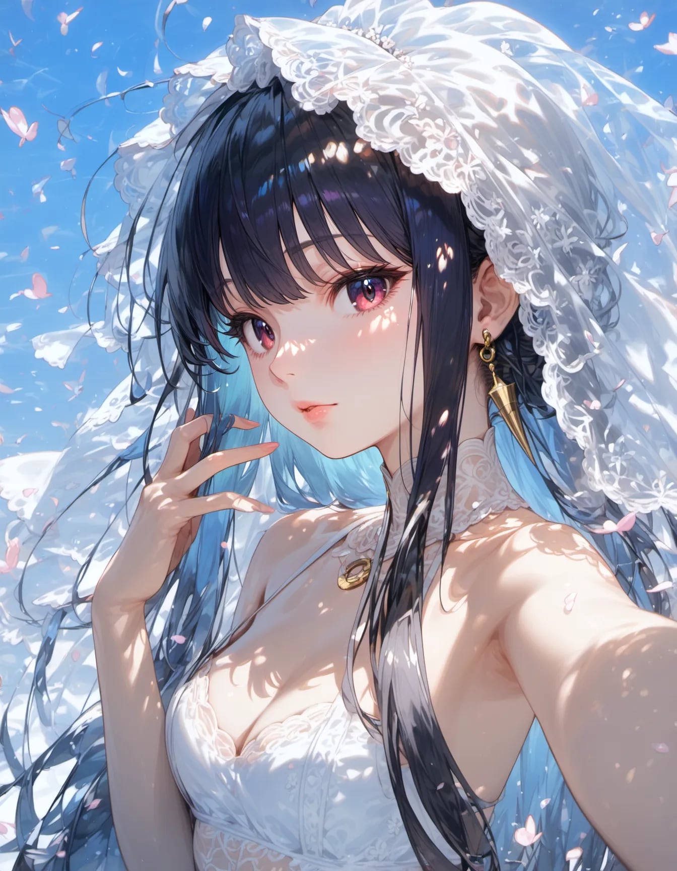 The Bride of Blue Petals