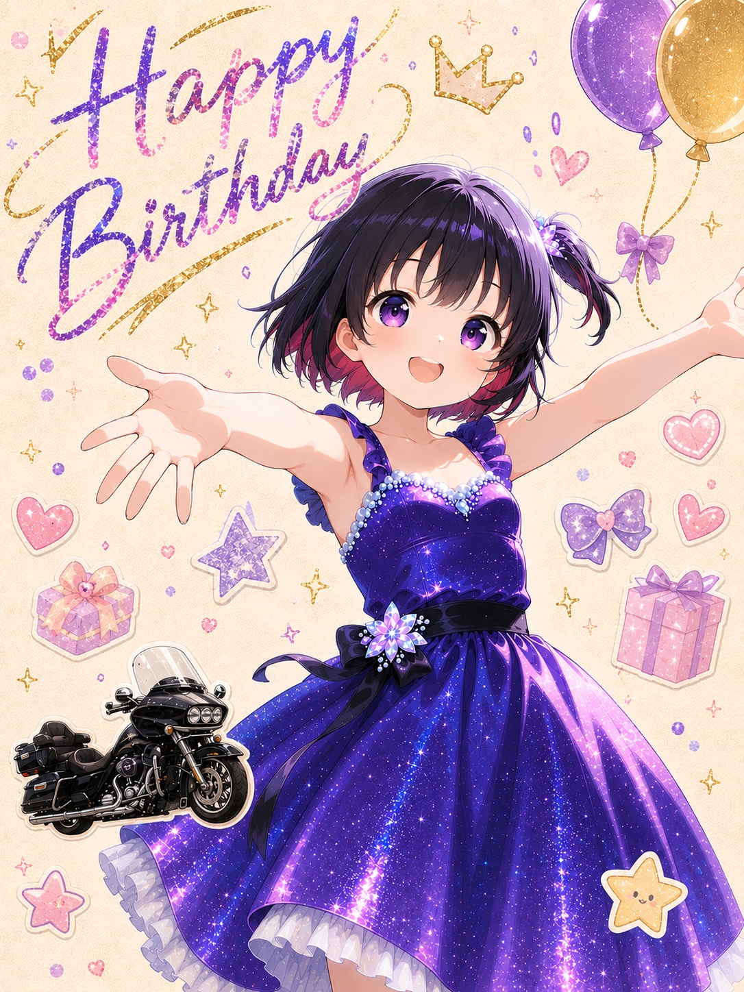 【誕生日FA】Happy Birthday 🎉ハレちゃん＆鈴木ちゃん | の人気AIイラスト・グラビア