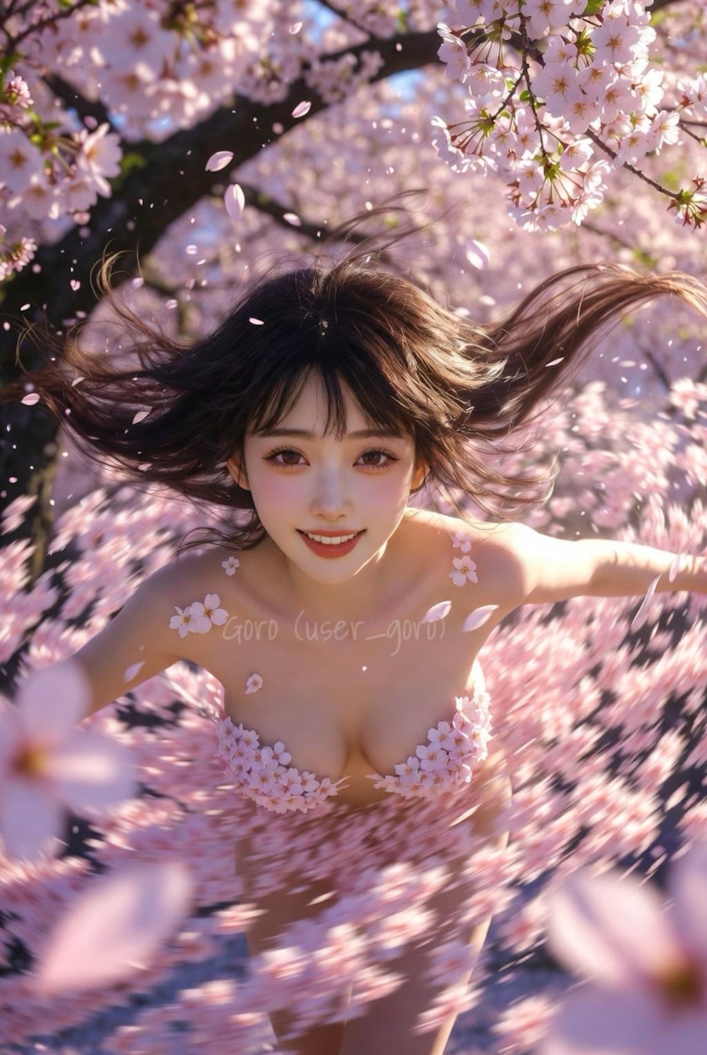 桜ドレス